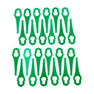 LUX Ersatzmesser T 327 für Bosch Akku-Trimmer, 24 Stück, grün.