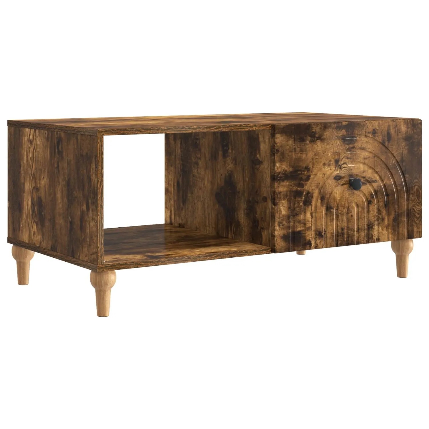 vidaXL Couchtisch Geräucherte Eiche 90 x 50 x 40 cm Holzwerkstoff 894270