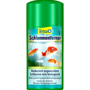 Tetra Pond Schlammentferner 500ml: Wasserpflegemittel zur Reduzierung von Schlamm im Gartenteich.