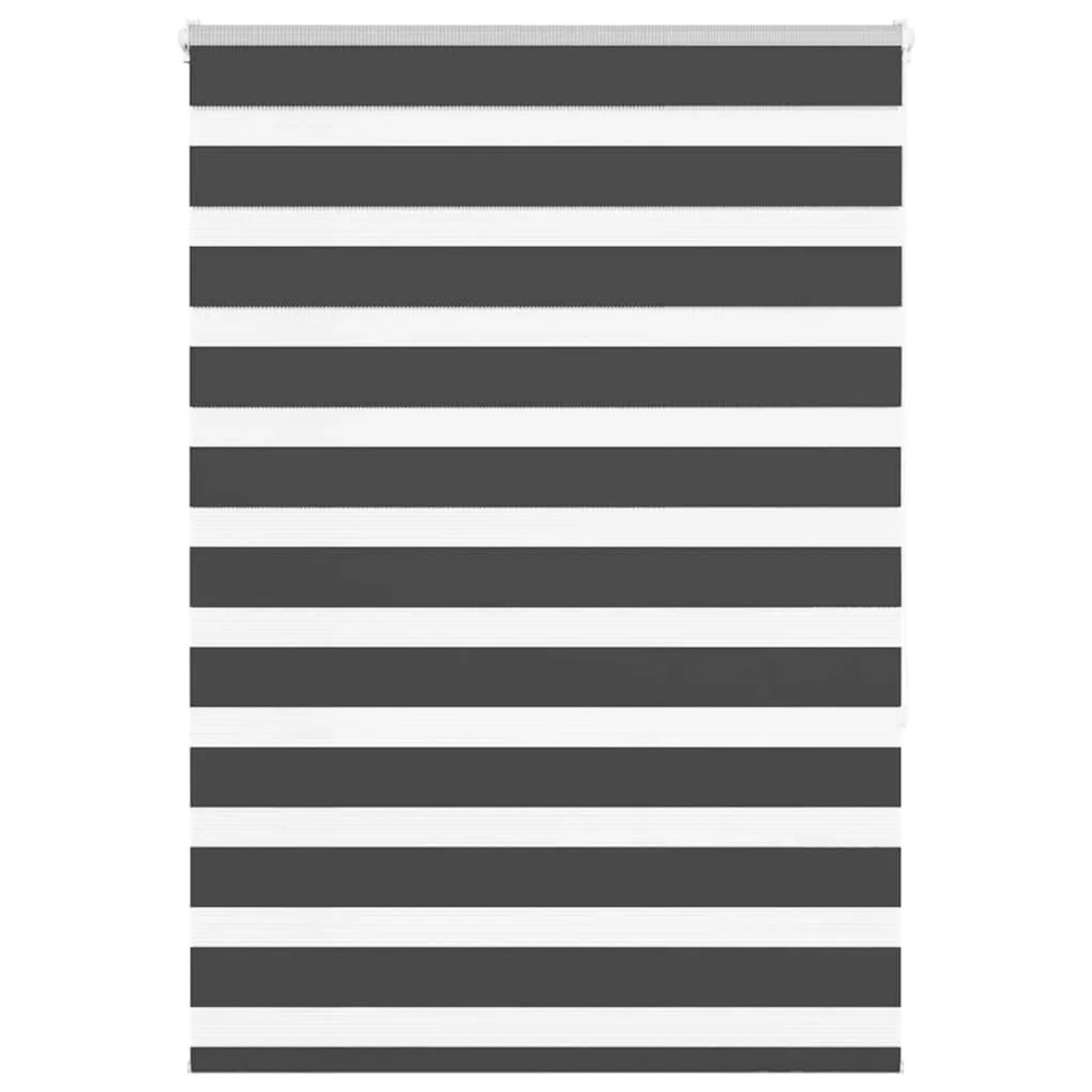 vidaXL Doppelrollo Schwarz 100x150 cm Stoffbreite 95,9 cm Polyester 4014235 günstig online kaufen