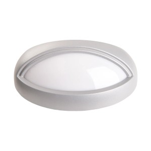 Graue LED-Wand- und Deckenleuchte Kjell von Näve, geeignet für den Außenbereich.