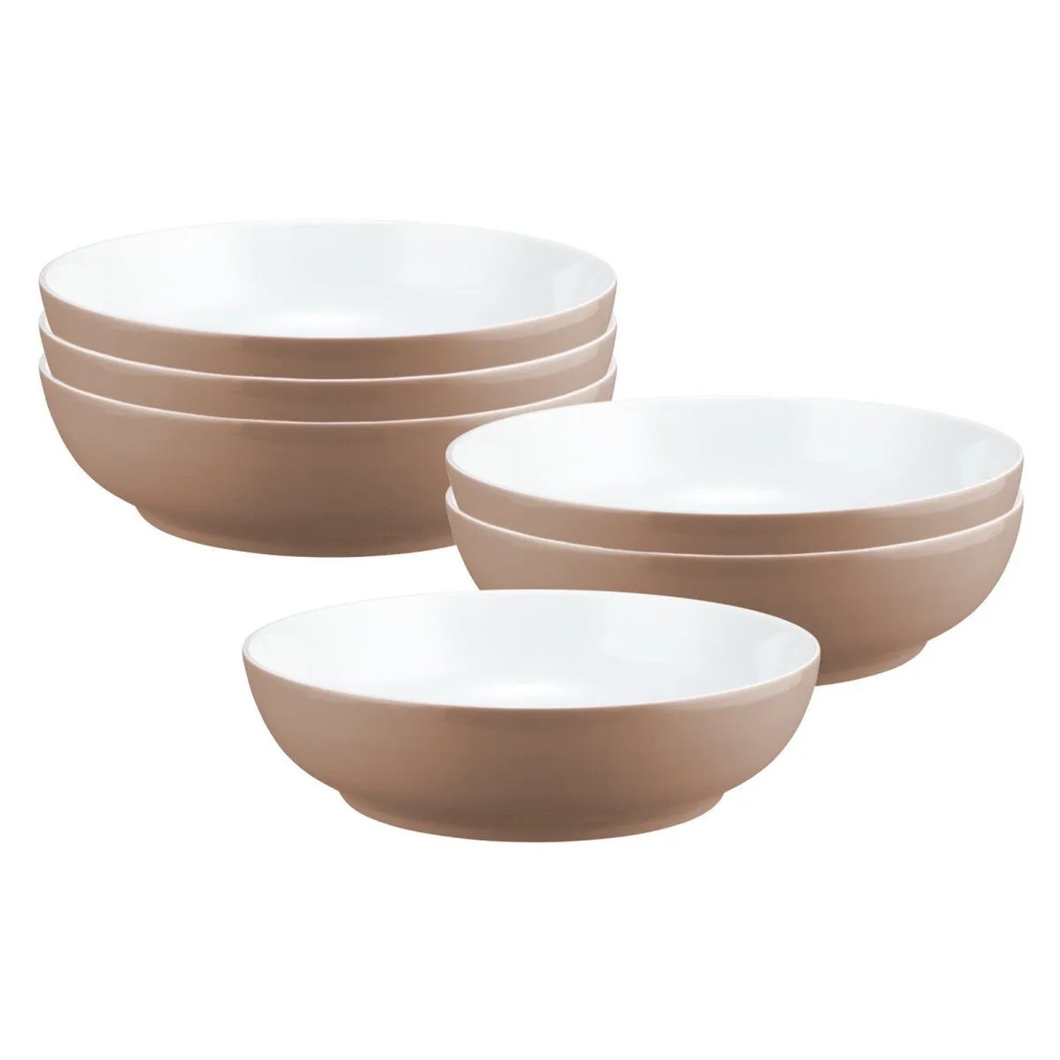 Seltmann Weiden Liberty Pure Colors Foodbowl 25 cm 6er Set Cocoa Brown
