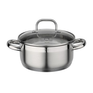 GSW Bratentopf FOGO mit Glasdeckel 20Cm