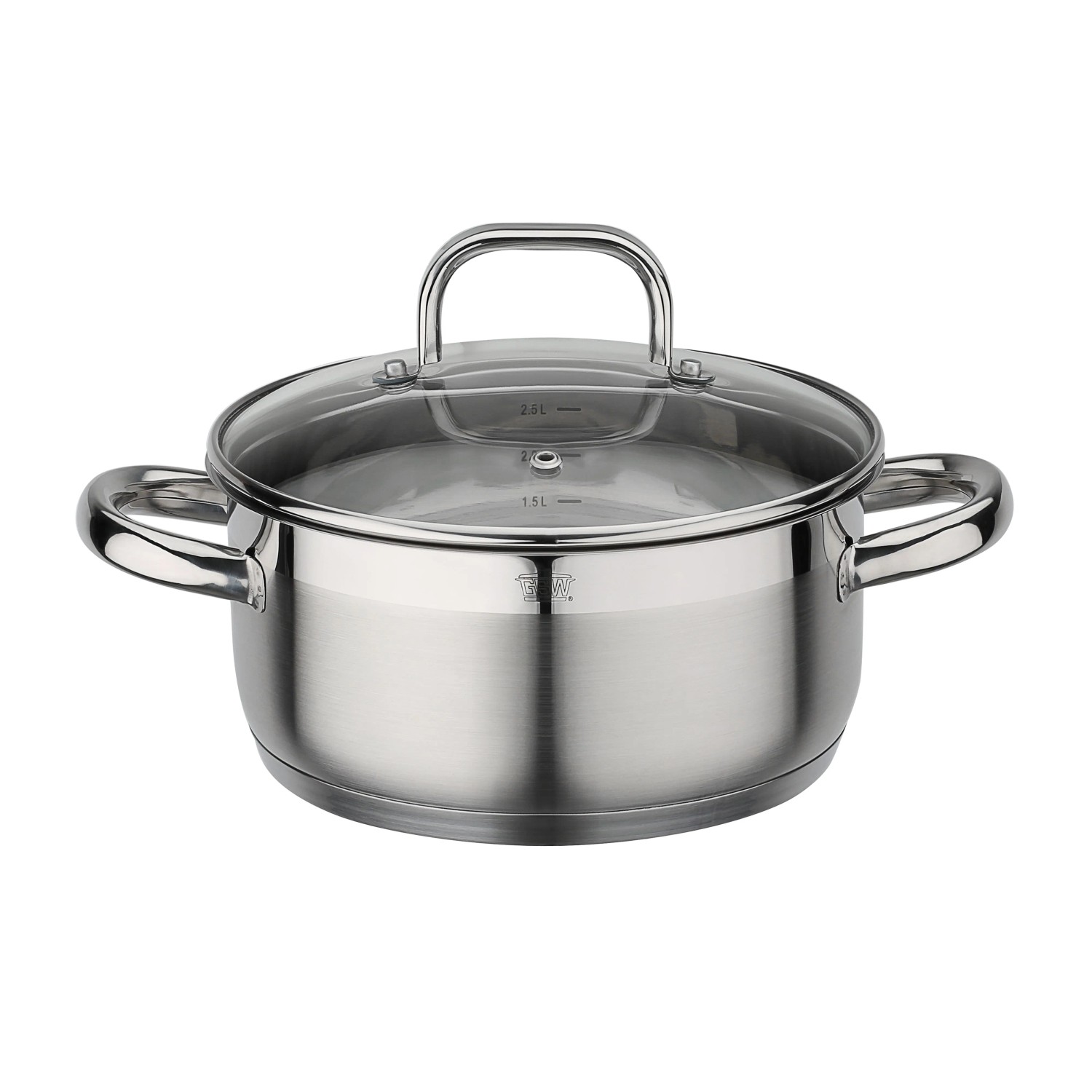 GSW Bratentopf FOGO mit Glasdeckel 20Cm