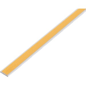 Selbstklebende, silberne Alu-Flachstange, 25x1000 mm, kugelgestrahlt.