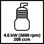 Symbol: Einhell Benzin-Wasserpumpe GE-PW 46, Leistungsdaten 4.6kW, 3600rpm, 208 ccm.