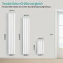 Emke Heizkörper 60x30cm 327W Weiß Flach Heizkörper Doppellagig Paneelheizkörper Vertikal Mittelanschluss_6