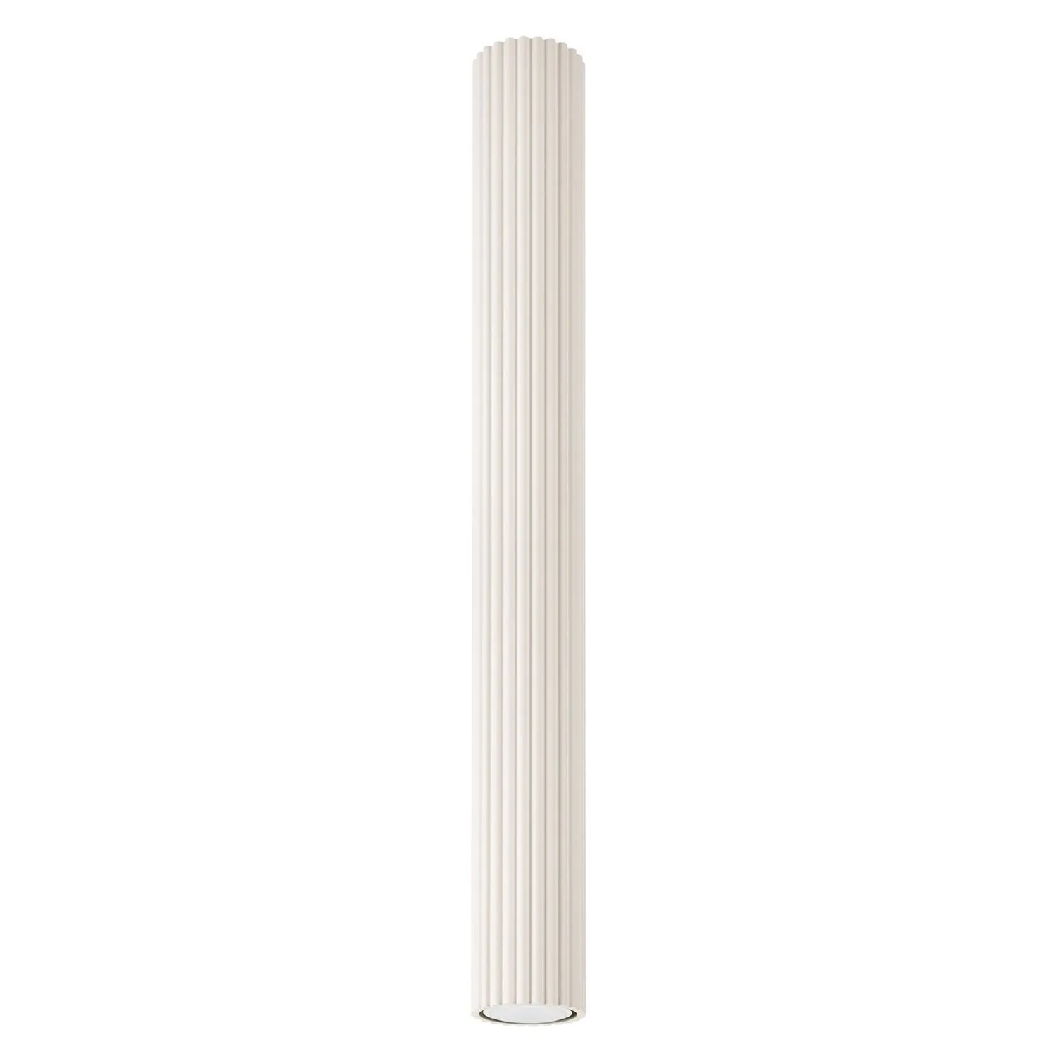 Licht-Erlebnisse Deckenspot Creme Ø 6,5 CM 60 CM Hoch Aufputz GU10 Modern Aluminium