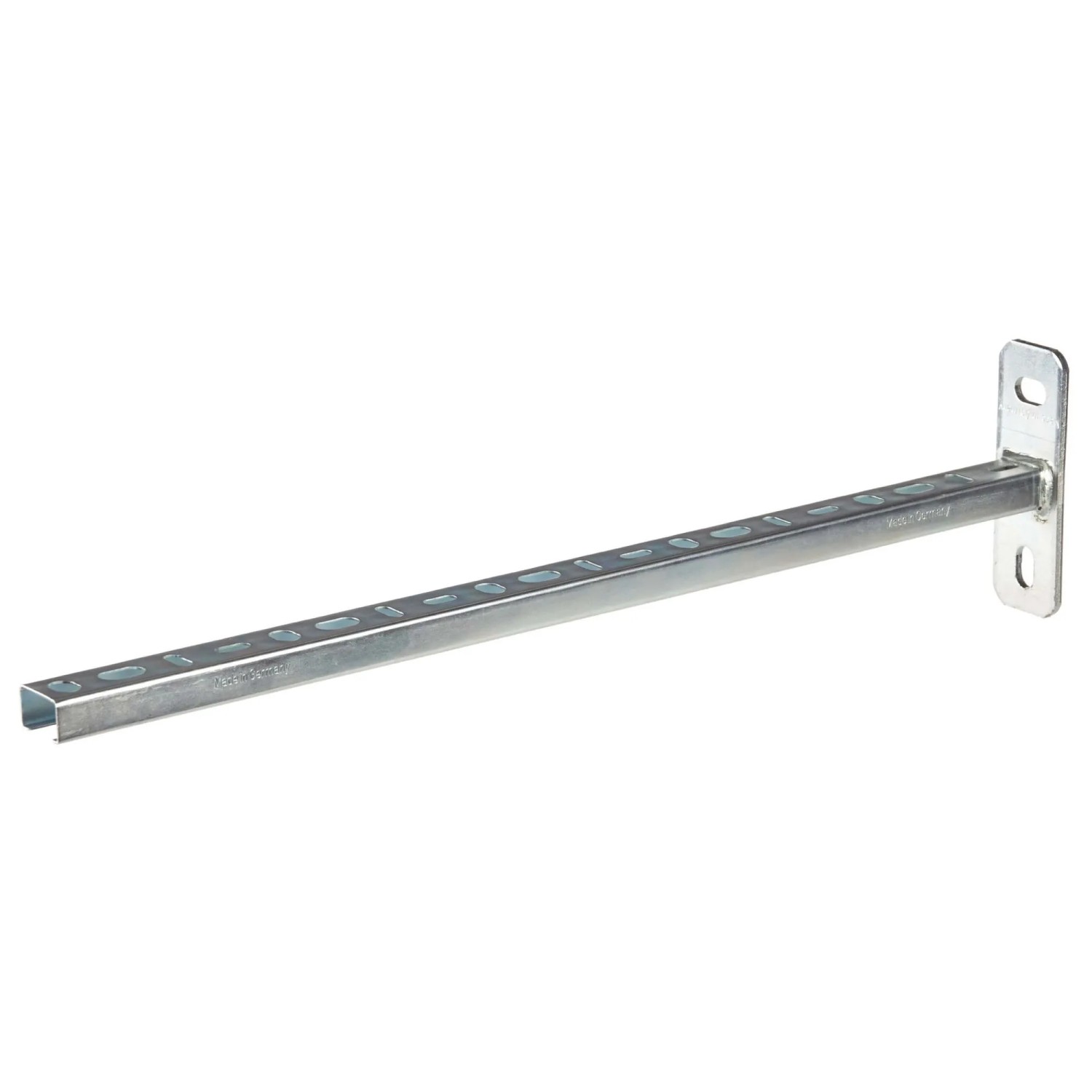 Dalsys Schienenkonsole 50cm 27/18 Stahl Verzinkt Silber Wandausleger