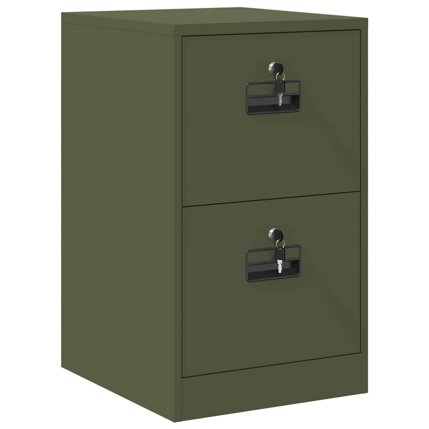 vidaXL Aktenschrank Olive Grün 44 x 50 x 74,5 cm Kaltgewalzter Stahl 891596