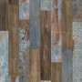 Muster Parador Laminat Classic 1050 Rotterdam Kreativ Braun mit Holz- und Metalleffekt.