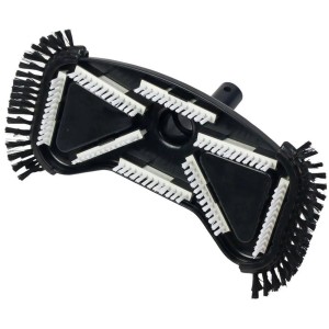 Summer Fun Poolsauger mit Bürsten, schwarz-weiß, für die Poolreinigung.