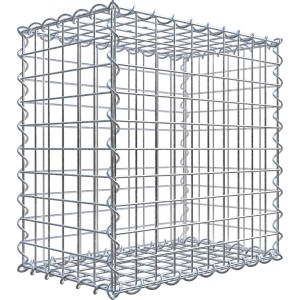 Gabiona Gabionenkorb, 50x50x30 cm, Maschenweite 5x5 cm, Drahtkorb für Einfassungen und Mauersysteme.