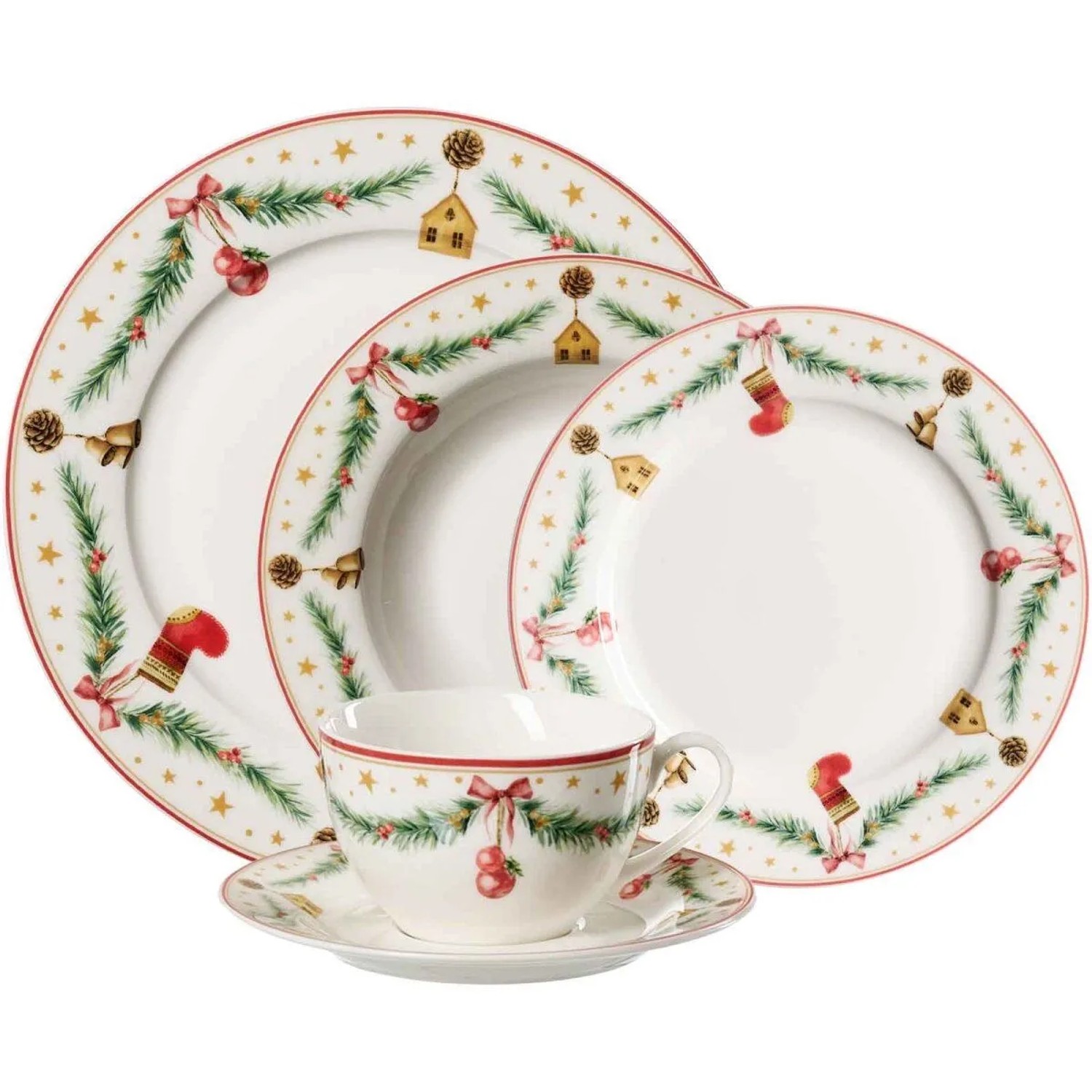 Ritzenhoff & Breker Holly Kombiservice 30-teilig Weihnachtsgeschirr