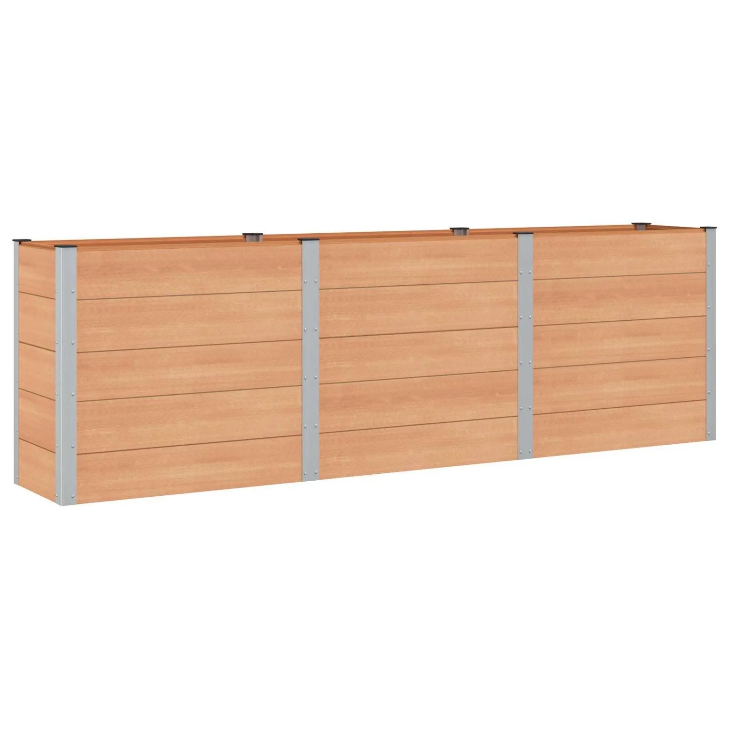 vidaXL Hochbeet Braun 300 x 50 x 91 cm 42039013