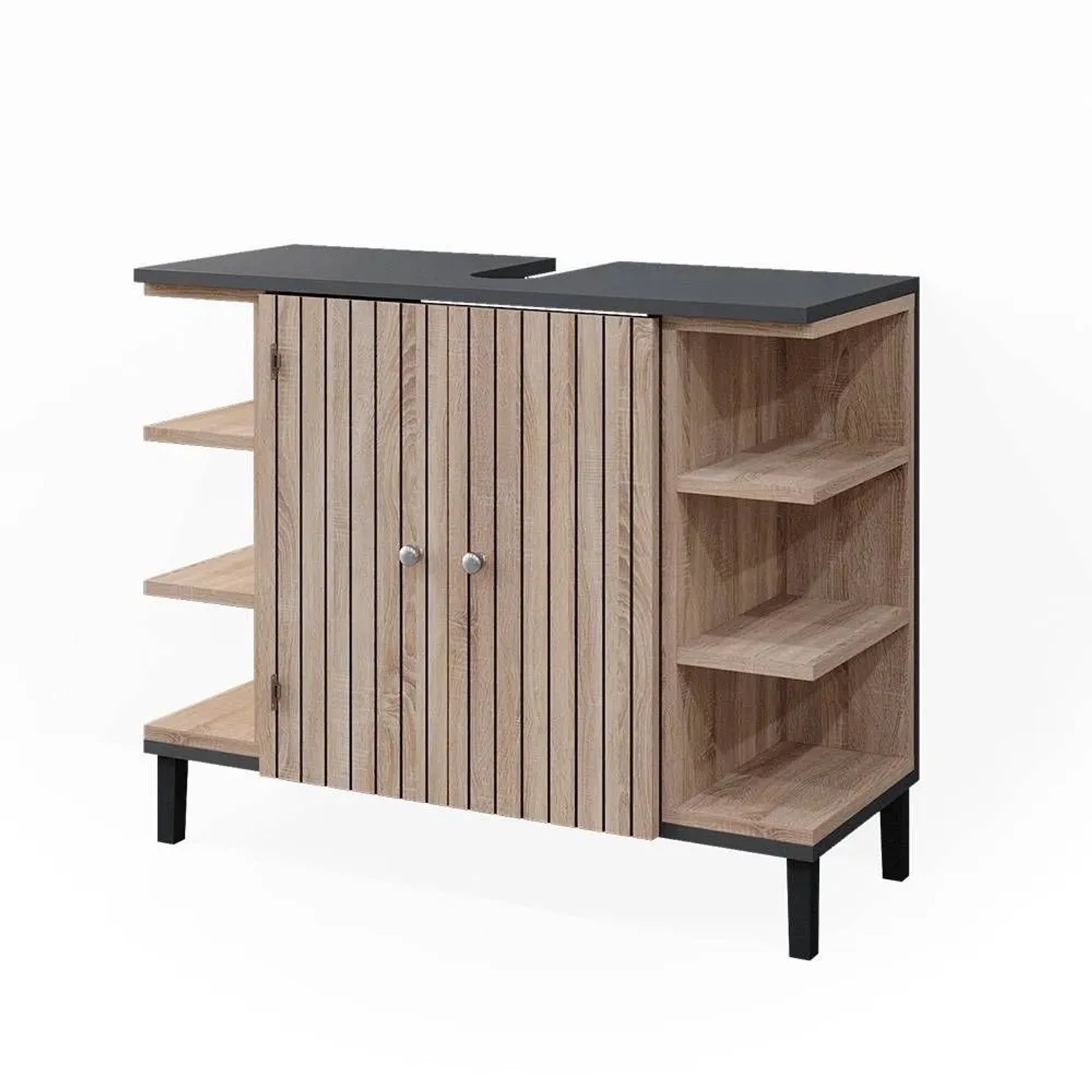 Vicco Waschbeckenunterschrank Aquis Sonoma 80 x 64 mit 2 Türen