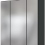 Held Möbel Verona Spiegelschrank, 60 cm, matt Grau-Graphitgrau, Teil des Badmöbel-Sets.