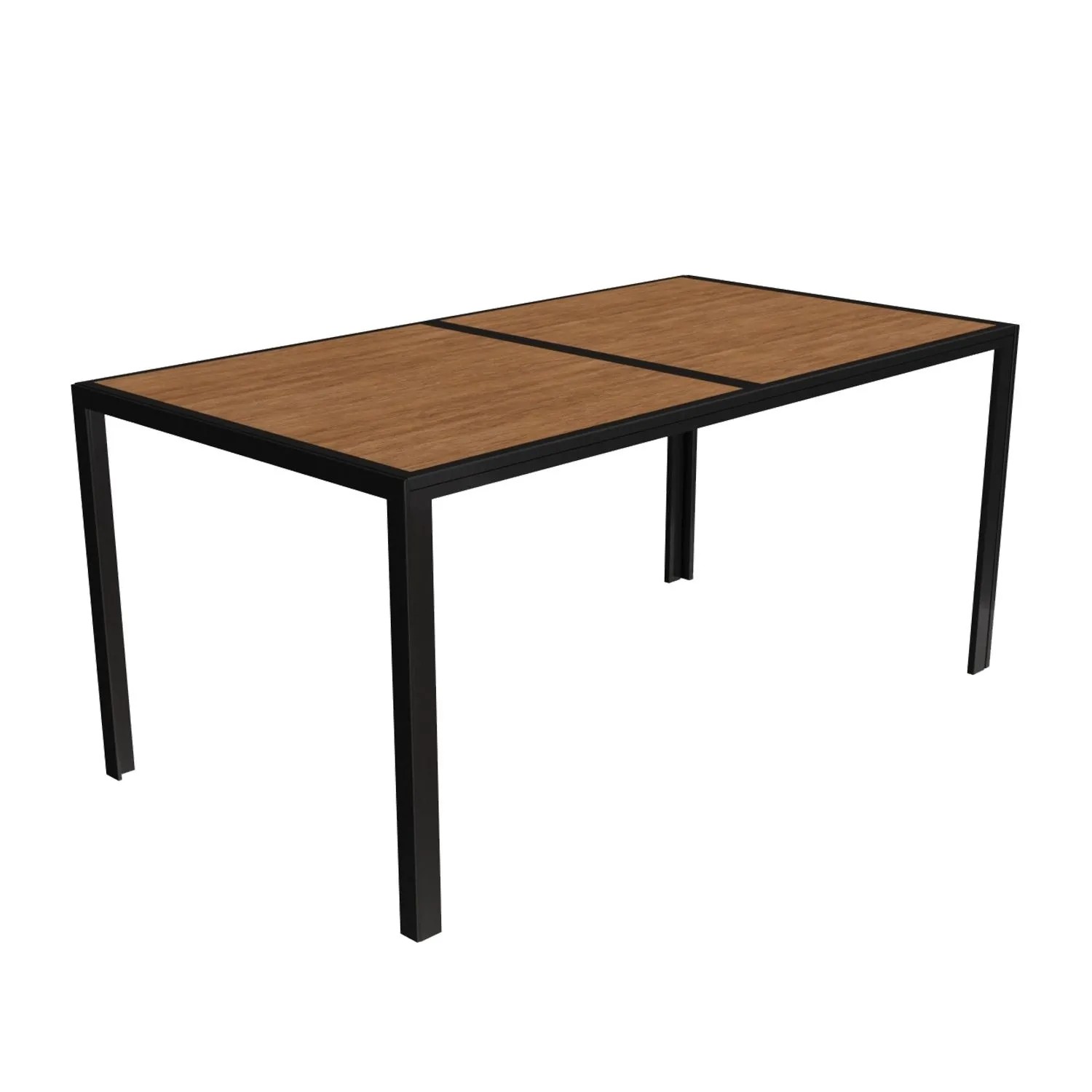 Mojawo Edler Gartentisch Esstisch Outdoor Tisch Holzoptik Gartenmöbel 150x80 CM