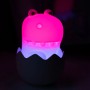 Dimmbares LED Kinder-Nachtlicht Diggy Dino mit Farbwechsel RGBW, in Eierschale.