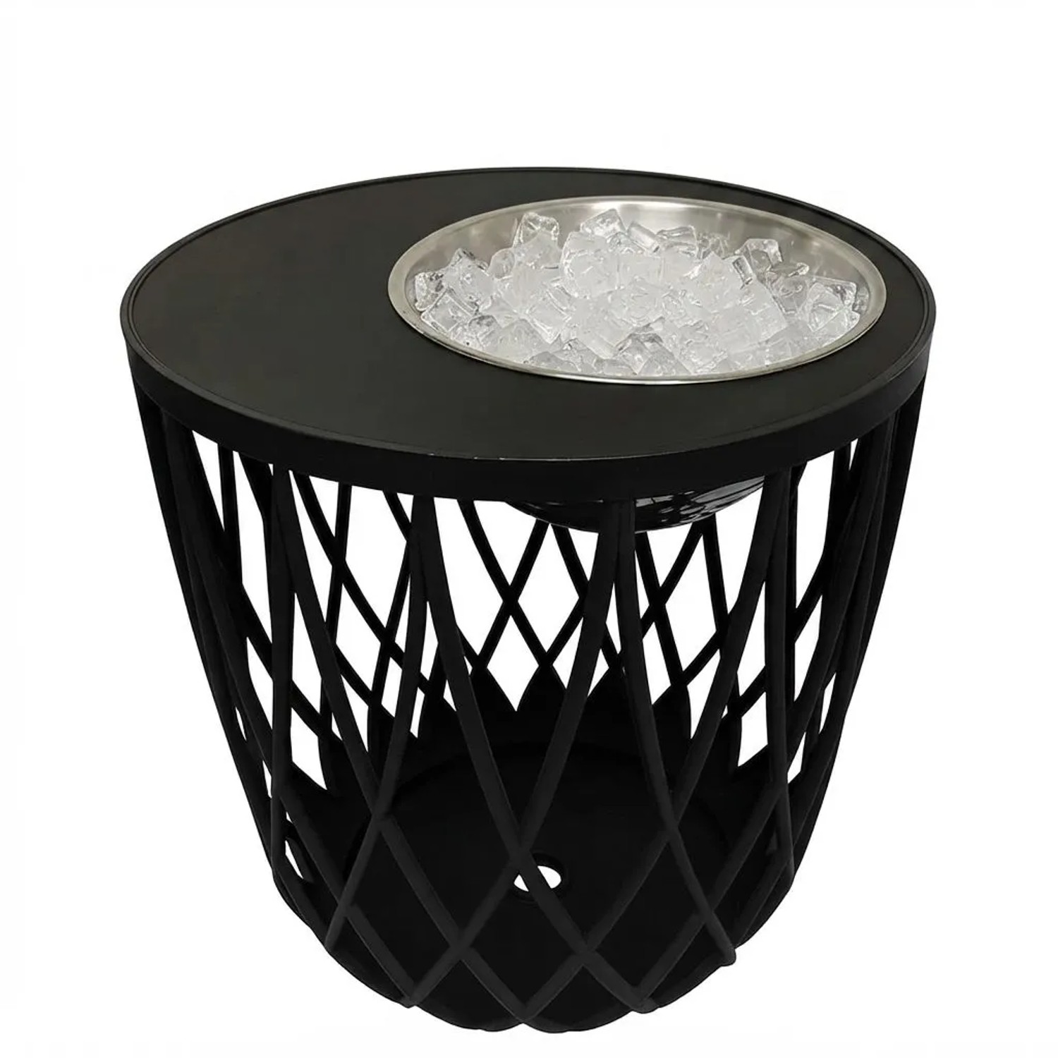 COOTAB Cooler Table Dubai 4-in-1 Loungetisch mit Edelstahl-Bierkühler