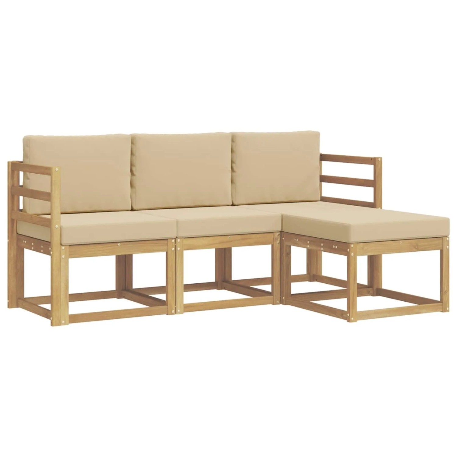 vidaXL Outdoor-Sofagarnitur 4-Tlg 3387442