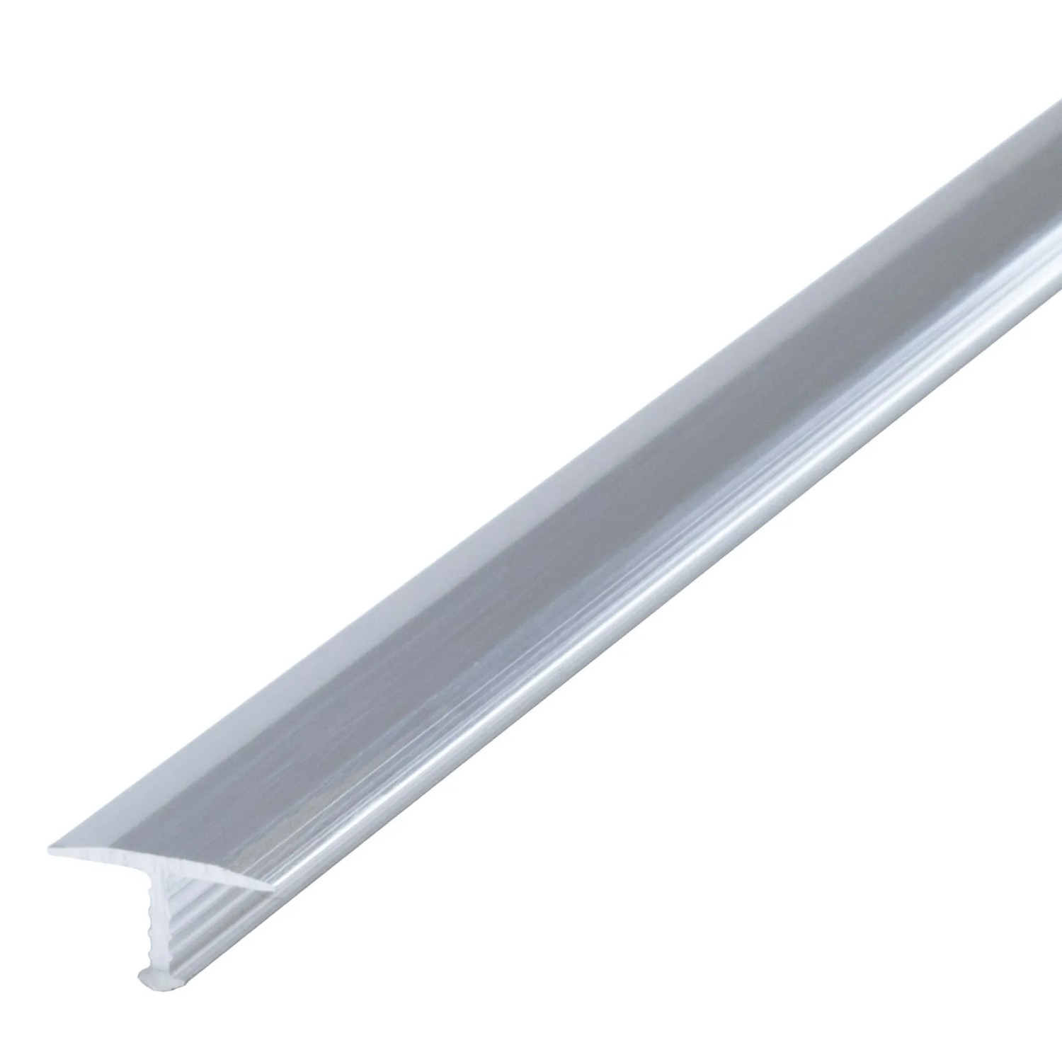 Dalsys T-Profil Übergangsschiene 200cm x 13mm Aluminium Silber Verchromt