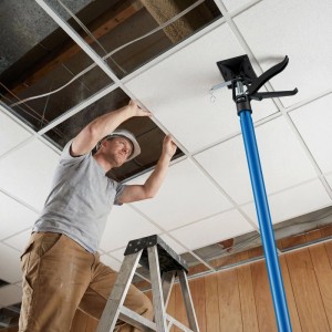 Wiltec Deckenstütze 115-290Cm 30Kg Montagestütze Stahl Einhandstütze Baustütze
