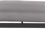 Hocker des Home Deluxe Lounge-Sets Rio L, Aluminium schwarz, Kissen hellgrau.