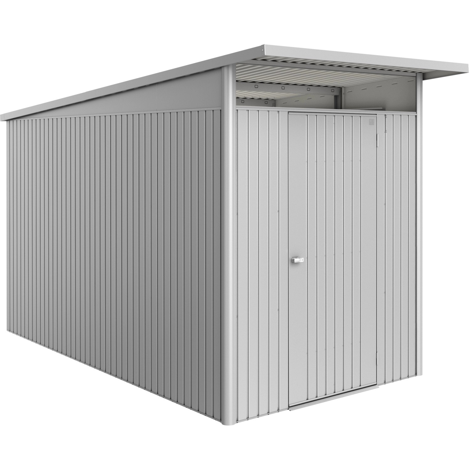 Biohort Metall-Gerätehaus AvantGarde ECO Gr. A4 silber-metallic Standardtür günstig online kaufen