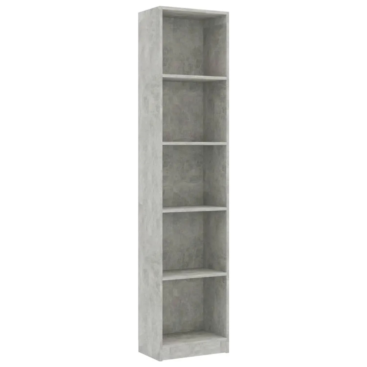 vidaXL Bücherregal 5 Fächer Betongrau 40x24x175 cm Holzwerkstoff 800850 günstig online kaufen