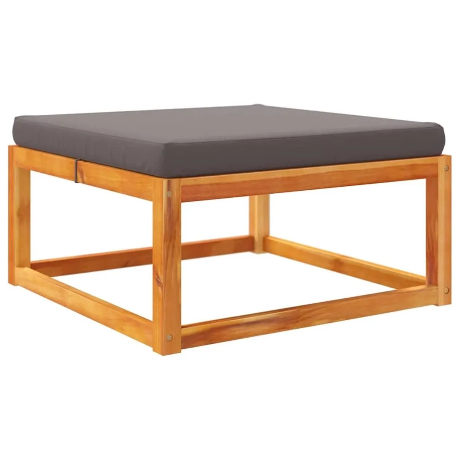vidaXL Gartenhocker mit Kissen 65x65x29 cm Massivholz Akazie 4008159