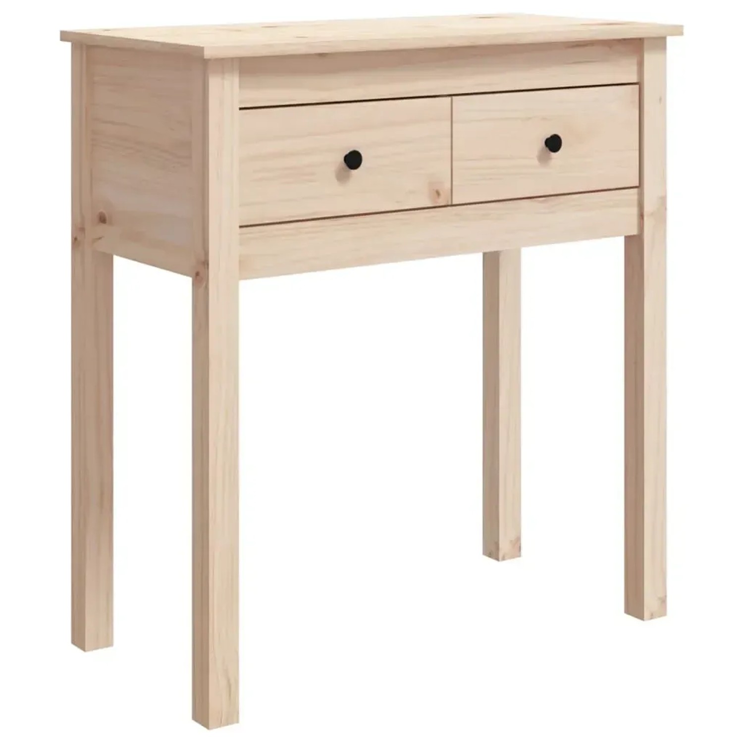 Konsolentisch Aus Recyceltem Teakholz, 86x31x74 Cm - Mit 3 Schubladen, Handgefertigt