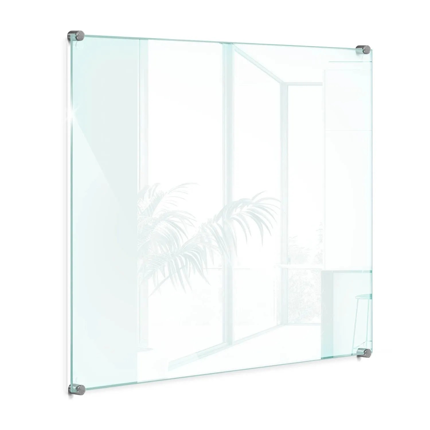 Tulup Küchenrückwand Glas Transparent Küchenrückwand Glas Klar 60x60 cm Küchen Spritzschutz aus Glas Klar