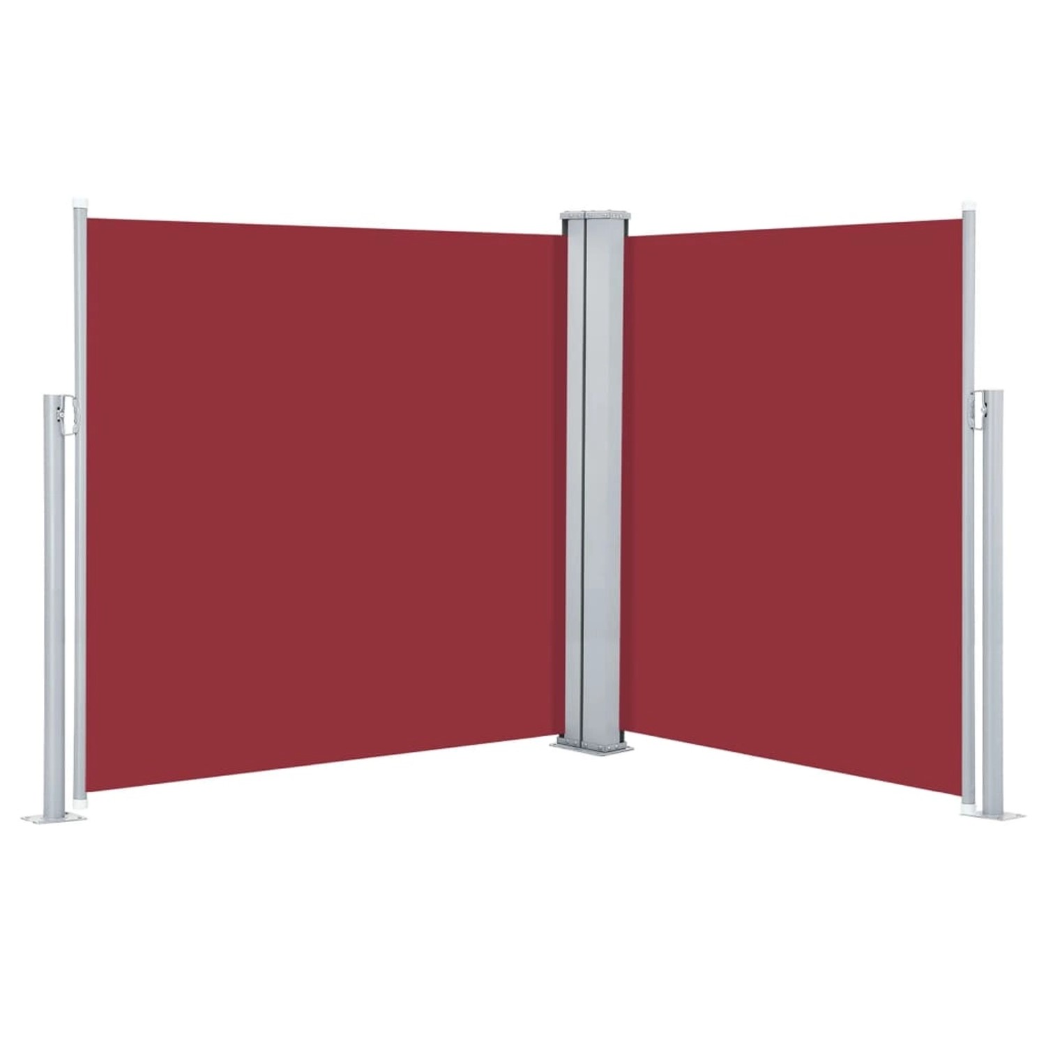 furnicato Seitenmarkise Ausziehbar Rot 160x600 cm günstig online kaufen