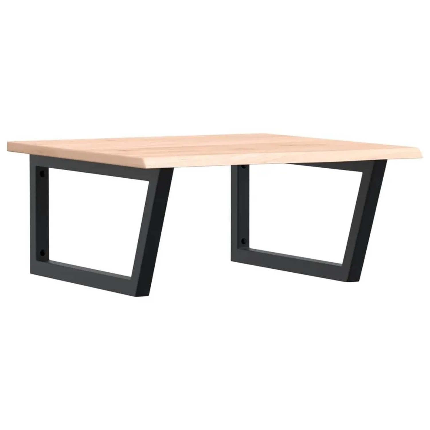 vidaXL Waschtischplatte mit Halterung Stahl und Massivholz Eiche 3302631 günstig online kaufen