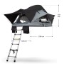 Juskys Autodachzelt Lago (120x210 cm) in Schwarz/Grau mit Leiter für Camping & Outdoor.