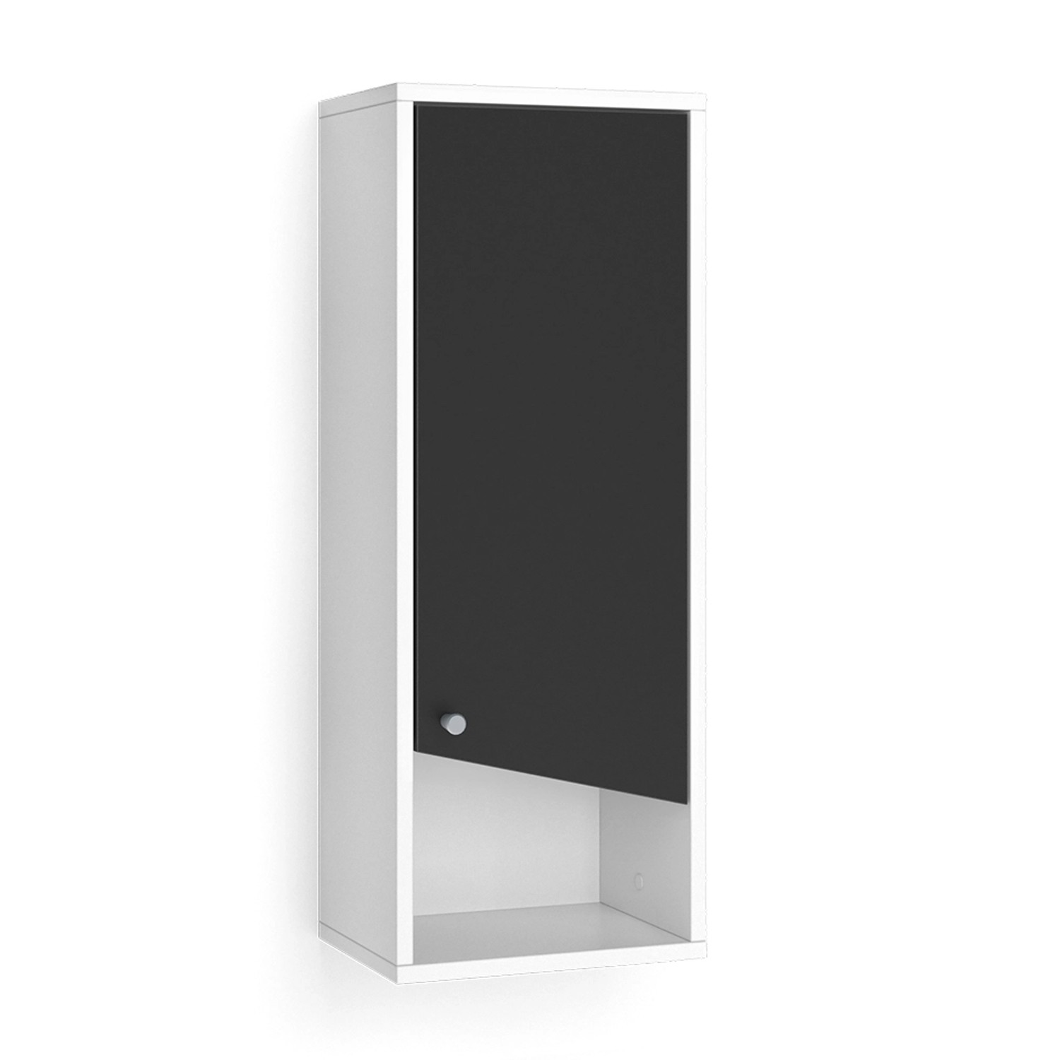Vicco Badschrank Irida Weiß/Anthrazit 30 x 79 cm