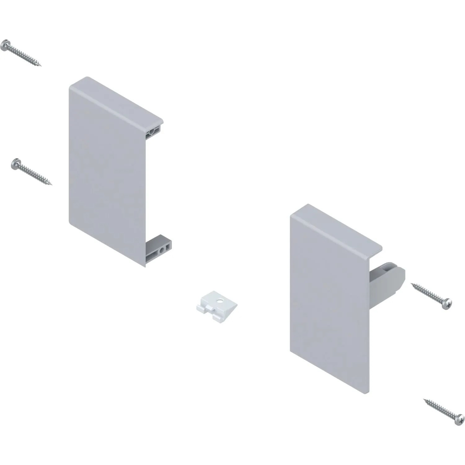 Blum Fronthalter Tandembox antaro ZIF.71M Kunststoff Grau Ral 9006