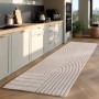 Ayyildiz Kurzflorteppich Pompei creme, 80x250 cm, im modernen Küchendesign.