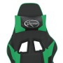 vidaXL Gaming-Stuhl mit Massagefunktion Schwarz und Grün Kunstleder 345448_9