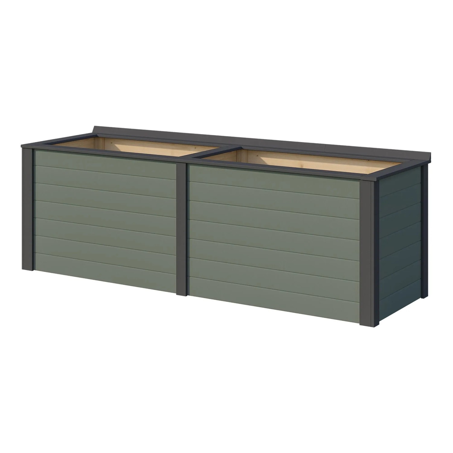 Weka Hochbeet Killarney 250 cm Grau-Grün