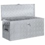DELUKE Aluminiumbox Mit Deckel Abschließbar Alubox Deichselbox Alu Anhängerbox Werkzeugkiste Transportbox Metallkiste 80x30x35cm Silber_2