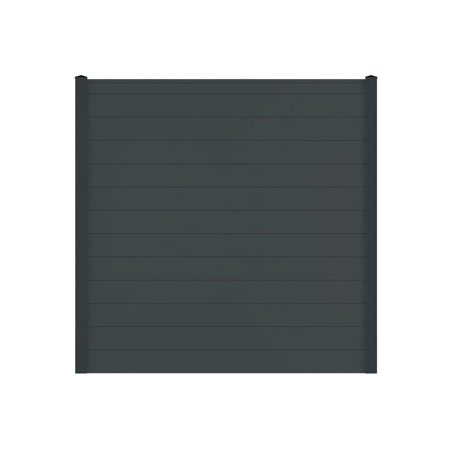 Vidual Sichtschutzzaun Snap 140 zum Aufdübeln 1,8 m x 8,91 m Anthrazit
