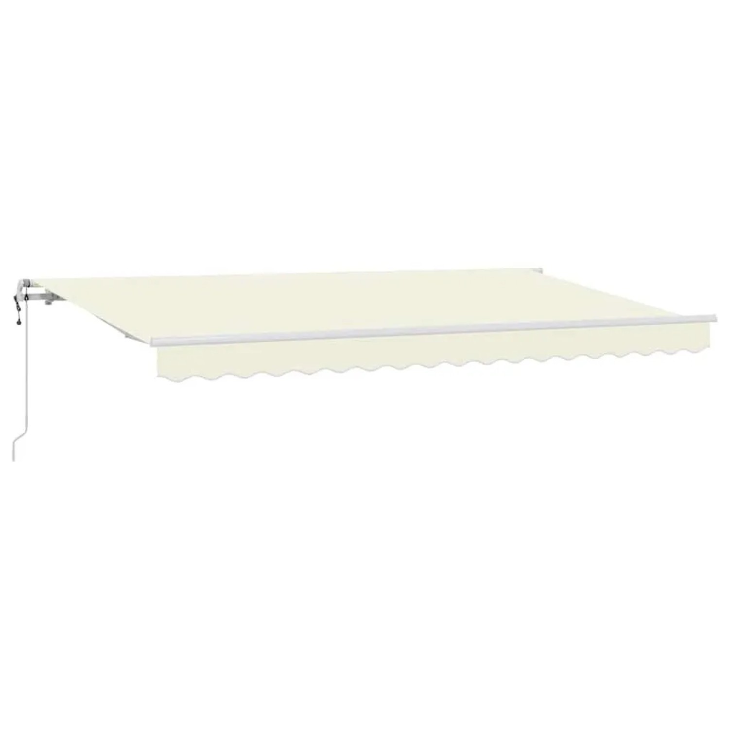 vidaXL Einziehbare Markise Creme 350 x 200 cm Stoff 3329629
