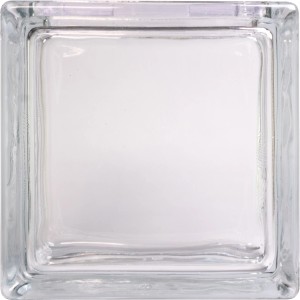 Klarer Fuchs Deko Glasstein Vollsicht, 14,5x14,5x8 cm, ideal als Vase oder Spardose.