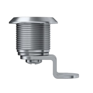 Basi Hebelschloss HS 335 für Schlüsselschränke, hellverchromt, mit Mutter.