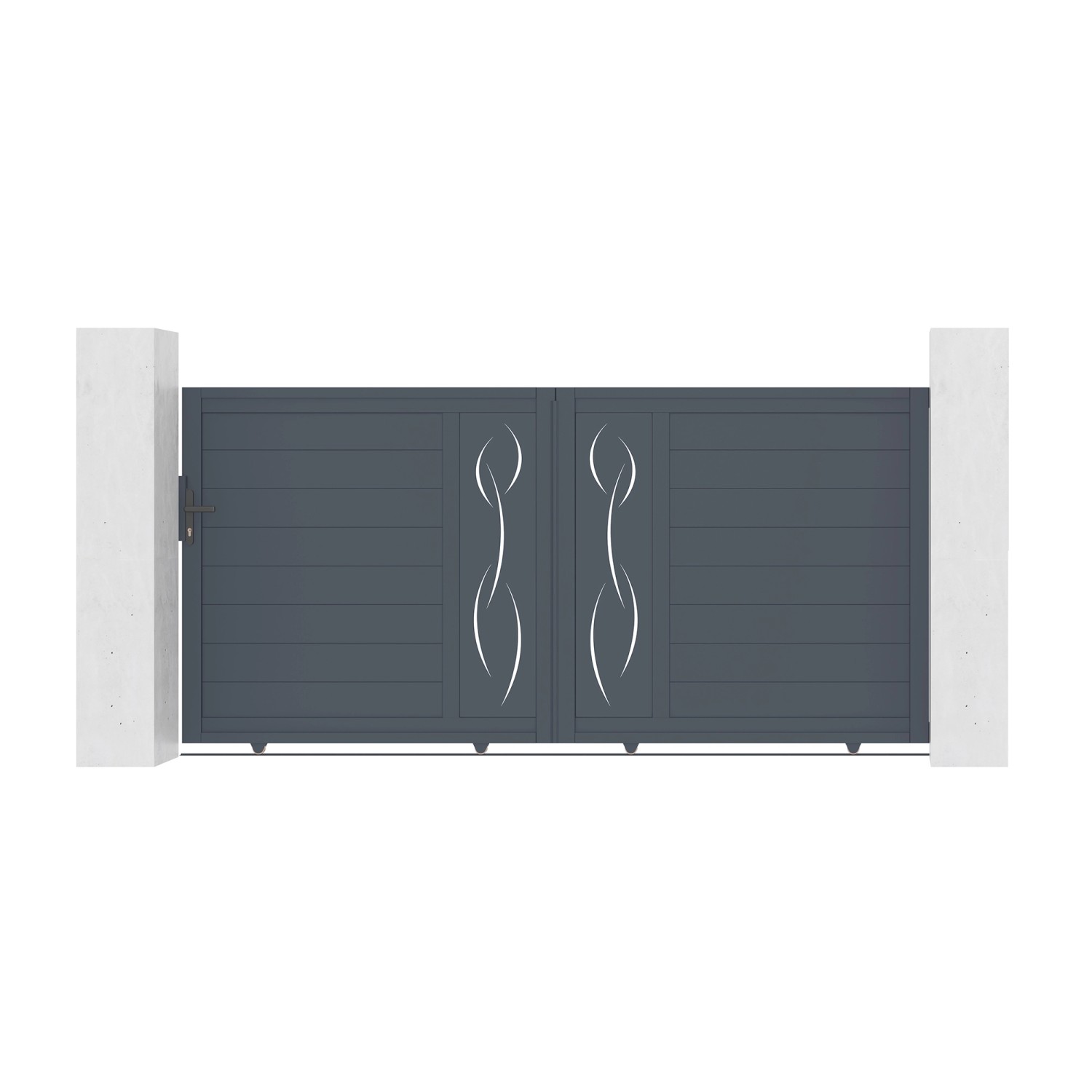 Casanoov Schiebetor Aus Aluminium 3 5M Life H 140Cm Grau günstig online kaufen