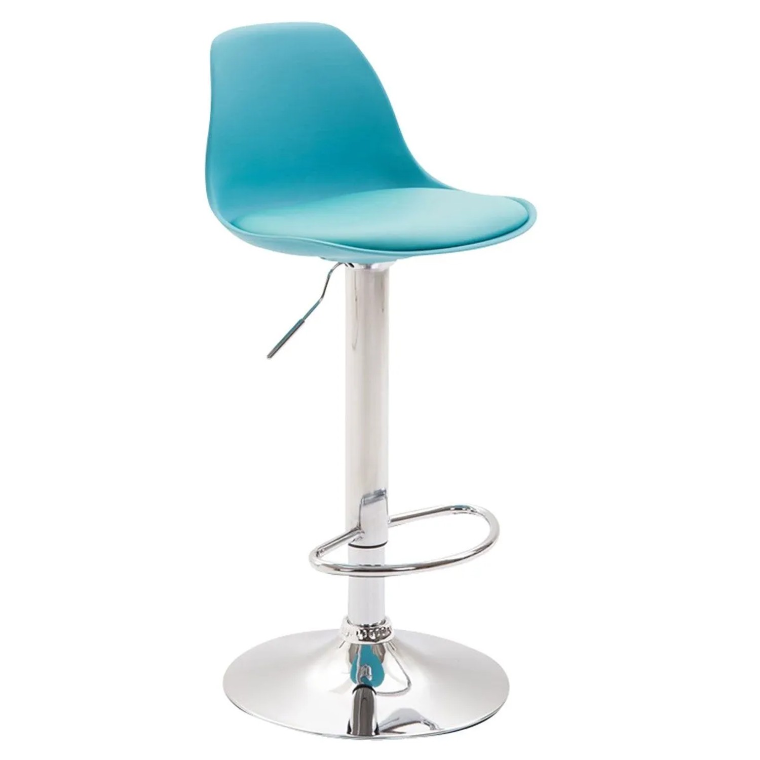 CLP Barhocker Kiel Kunststoff Blau/Chrom