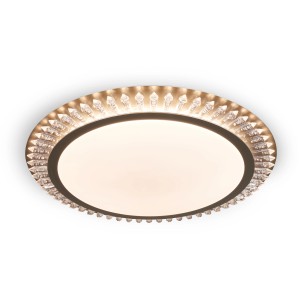 MegaLight LED-Deckenleuchte Shining Sol, 45W, Ø 48cm, mit Kristall-Optik