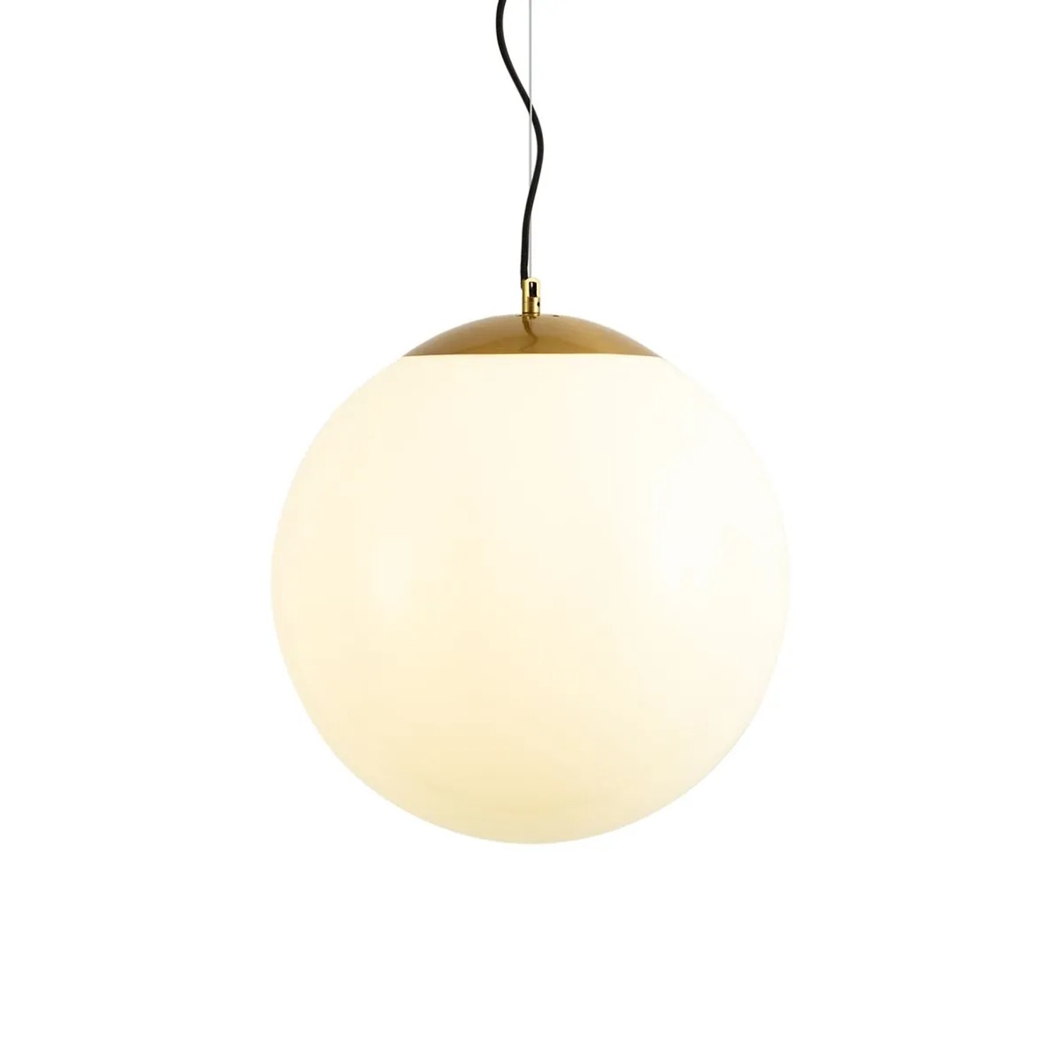 QAZQA Skandinavische Hängelampe Opalglas 40 cm Ball 40